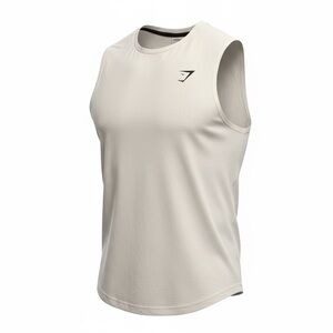 Gymshark White V-Neck Tee